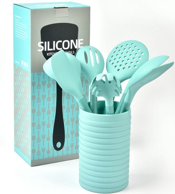 Silicone Kitchen Utensil Set BPA Free High Temperature Resistant Kitch